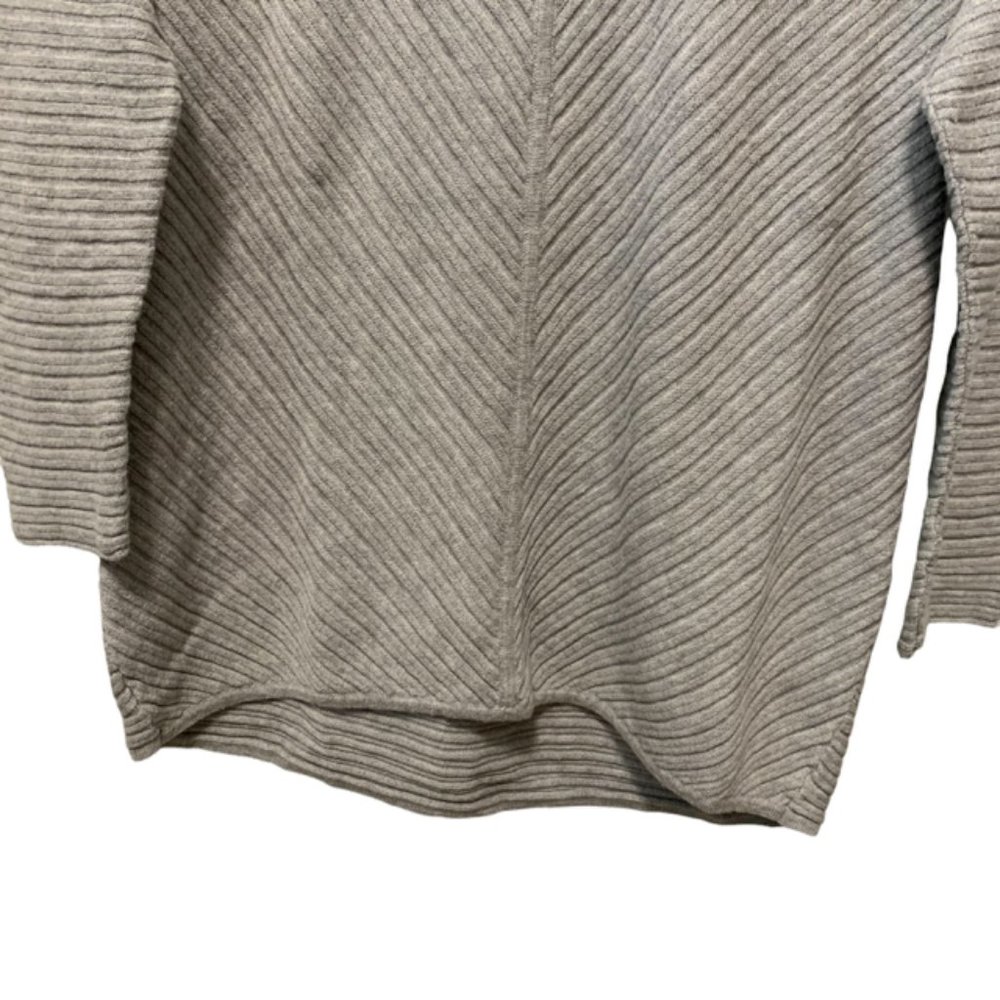 Chicos Gray Textured Pullover Sweater Light 3/4 S… - image 3